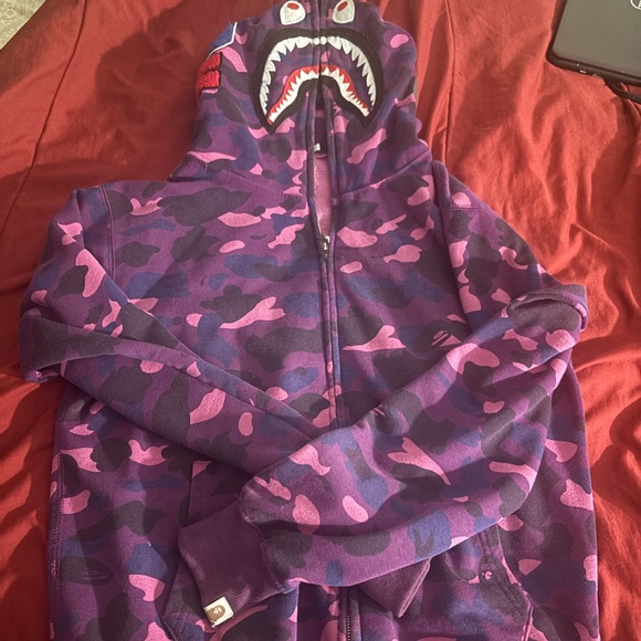Purple bape hoodie - Picture 2 of 5